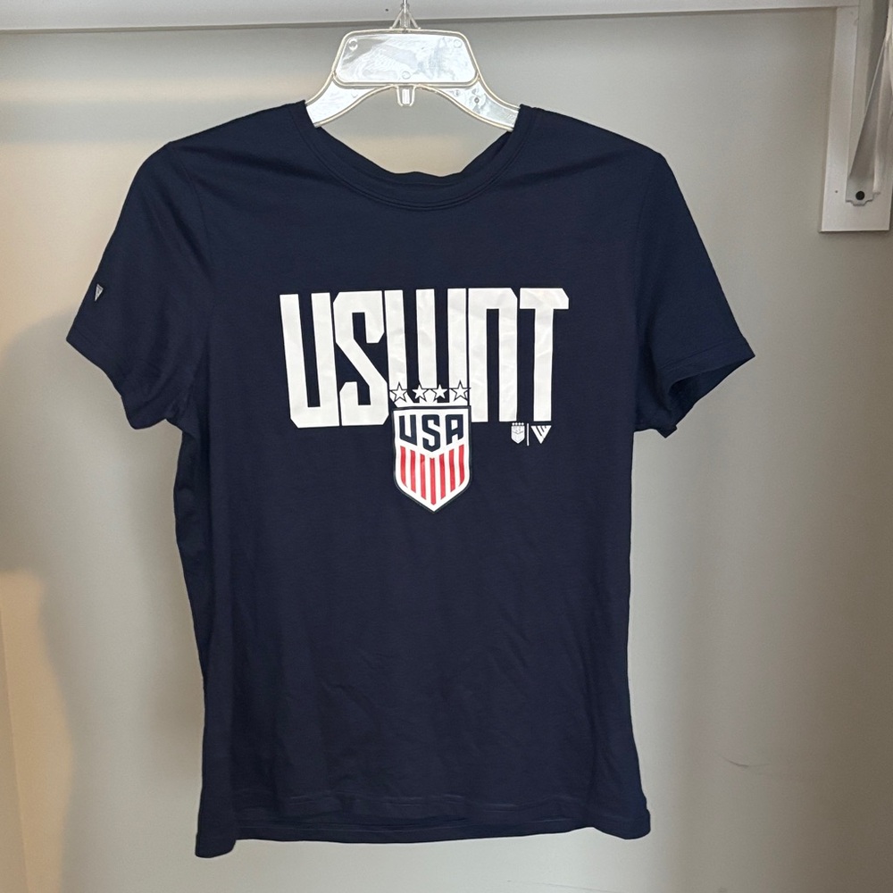USWNT USA Shield Navy Graphic Tee
